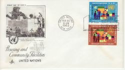 1962-02-28 United Nations Housing Stamps FDC (79723)