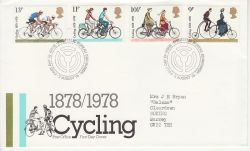1978-08-02 Cycling Stamps Bureau FDC (79743)