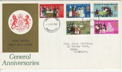 1970-04-01 Anniversaries Stamps Manchester FDC (79816)