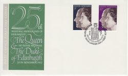 1972-11-20 Silver Wedding Stamps London SW1 FDC (79838)