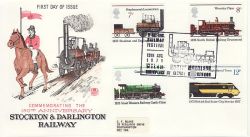 1975-08-13 Railway Stamps Wylam FDC (79846)