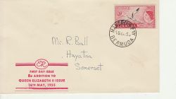 1955-05-16 Bermuda 8d Stamp FDC (79918)