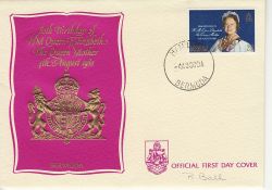 1980-08-04 Bermuda Queen Mother FDC (79923)