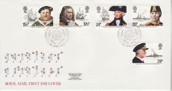 1982-06-16 Maritime Heritage Stamps Portsmouth FDC (79932)