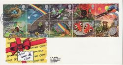 1991-02-05 Greetings  Stamps Luckington FDC (79947)