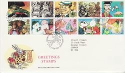 1993-02-02 Greetings Stamps Greetland FDC (80032)