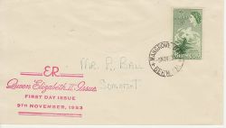 1953-11-09 Bermuda 1½d Stamp FDC (80041)