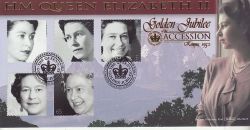 2002-02-06 Golden Jubilee Stamps London SW1 FDC (80127)