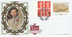 1998-11-14 Prince of Wales Booklet Balmoral Silk FDC (80130)
