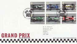 2007-07-03 Grand Prix Stamps Silverstone FDC (80200)