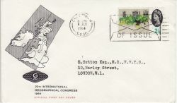 1964-07-01 Geographical Stamp Greenwich Slogan FDC (80225)