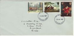1967-07-10 British Painters Stamps Romford FDC (80241)