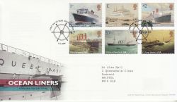 2004-04-13 Ocean Liners Stamps Southampton FDC (80342)