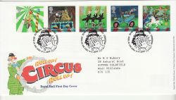2002-04-09 Circus Stamps T/House FDC (80417)