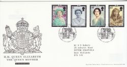 2002-04-25 Queen Mother Stamps T/House FDC (80431)