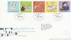 2003-02-25 Secret of Life DNA Stamps T/House FDC (80441)