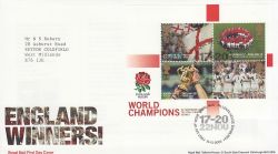 2003-12-19 Rugby England Winners T/House FDC (80456)