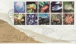 2007-02-01 Sea Life Stamps T/House FDC (80552)
