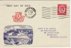 1954-01-07 Herm Island Stamps FDC (80575)
