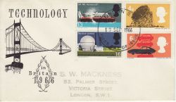 1966-09-19 Technology Stamps London FDC (80589)
