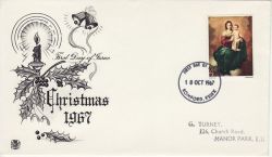 1967-10-18 Christmas Stamp Romford FDC (80603)