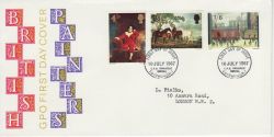 1967-07-10 British Painters Stamps Bureau FDC (80678)