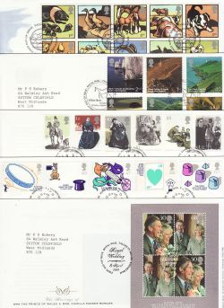 2005 Bulk Buy x 14 FDC From 2005 With T/House Pmks (80705)