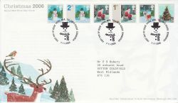 2006-11-07 Christmas Stamps T/House FDC (80709)