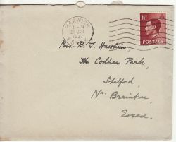 KEDVIII 1 1/2d Stamp Used on Cover (80786)