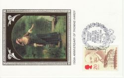 1990-07-10 Thomas Hardy Stamp Benham Card FDC (80962)