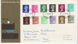 1971-02-15 Definitive Stamps London FDC (81003)