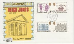 1973-08-15 Inigo Jones Stamps Newmarket FDC (81123)
