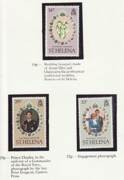 1981 St Helena Royal Wedding Stamps MNH (81142)