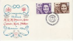 1973-11-14 Royal Wedding Great Somerford FDC (81151)