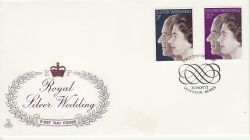 1972-11-20 Silver Wedding Stamps Windsor FDC (81154)
