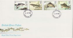 1983-01-26 River Fish Stamps Maidstone FDC (81203)