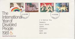 1981-03-25 Disabled Year Stamps London FDC (81219)
