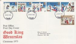 1973-11-28 Christmas Stamps Chester FDC (81237)