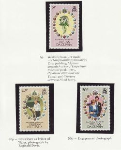 1981 Tristan Da Cunha Royal Wedding Stamps MNH (81258)