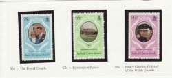 1981 Turks And Caicos Royal Wedding Stamps MNH (81259)