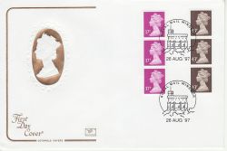 1997-08-26 Definitive Coil Stamps Windsor FDC (81307)
