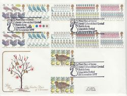 1977-11-23 Christmas Gutter Stamps Bethlehem FDC (81360)