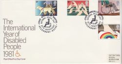 1981-03-25 Disabled Year Stoke Mandeville FDC (81438)