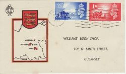 1948-05-10 KGVI Liberation Stamps Guernsey FDC (81595)