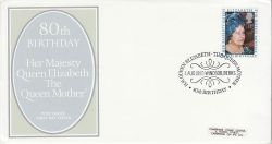 1980-08-04 Queen Mother Stamp Windsor FDC (81701)