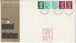 1971-02-15 Definitive Coil Stamps Bradford FDC (81752)