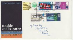 1969-04-02 Anniversaries Stamps BAMS Manchester FDC (81821)