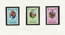 1981 Grenada Royal Wedding Stamps P.R.G. MNH (81832)