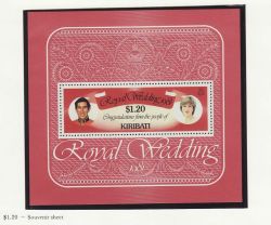 1981 Kiribati Royal Wedding $1.20 M/S MNH (81896)