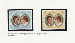 1981 Jersey Royal Wedding Stamps MNH (81901)